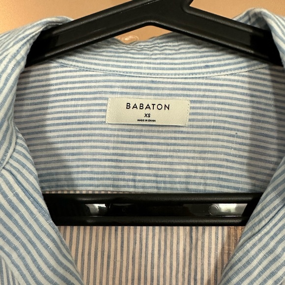 Babaton | Pinstripe Linen Blouse - Picture 4 of 6